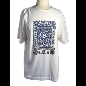 Bold Spirit Shirt Size M Vintage 80's Nautical Oversized Coastal Grandmother Top